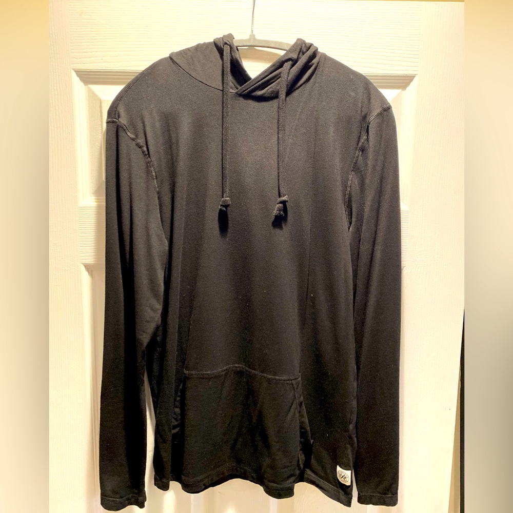 Mens express slim supersoft lightweight hooded long sleeve